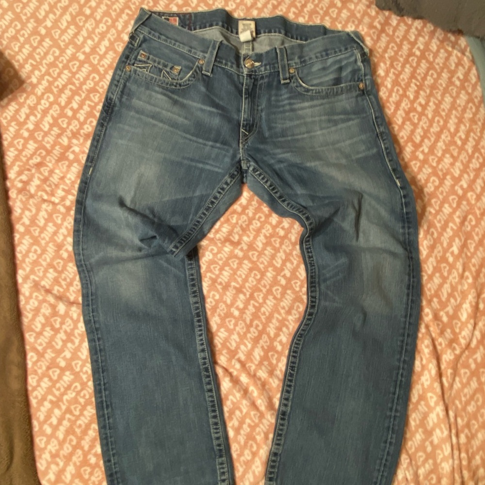 True Religion Men's Blue Jeans